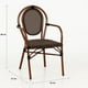 thumbnail image 4 of Silla Provence Parisina Rattan con reposabrazos - Café Oscuro, 4 of 7