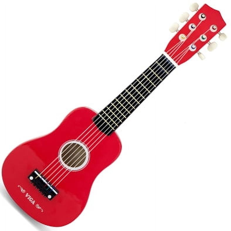 Viga - Juguete Madera Guitarra Roja
