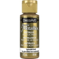Pintura Acrílica Decoart Dazzling Metallics Splendid Gold 60 Ml