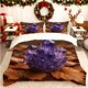 thumbnail image 1 of Amethyst Cluster Printed Duvet Cover Set Soft Duvet Cover + 2 Pillowcases Suitable for All Seasons Ideal for Home Bedroom and Guest Room Perfect Gift for Holida, 1 of 1
