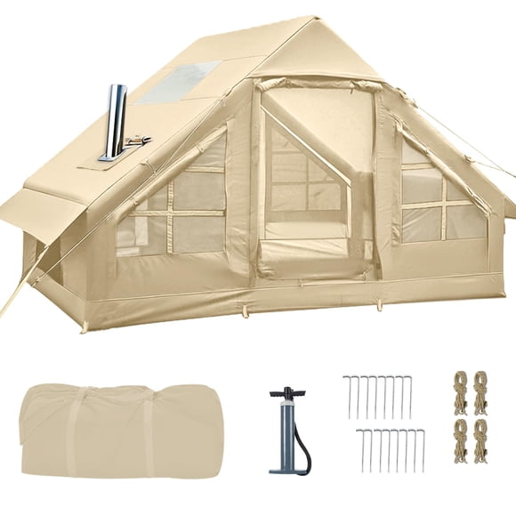 Tienda de campaña inflable catnaoa 297x221x191 cm 4-6 personas Beige