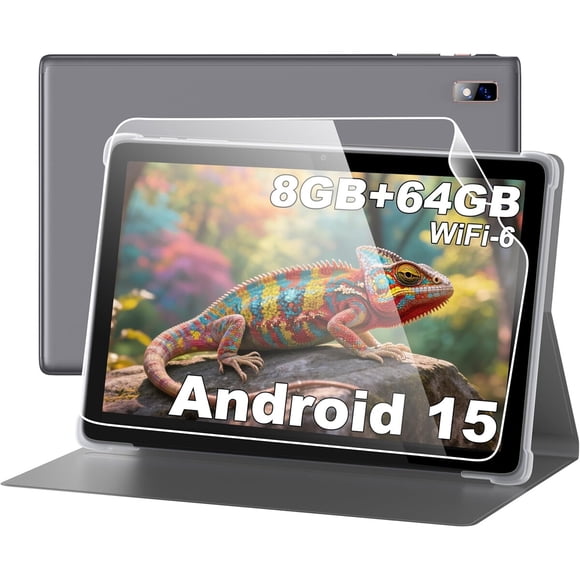 Tablet BYYBUO 10.1 Android 15 8GB 64GB WiFi 6 Gris