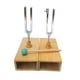 thumbnail image 5 of Diapasón resonante Juego de diapasón Meditación para la escuela para laboratorio Resonador Caja resonante de madera con diapasón con estuche de resona, 5 of 5