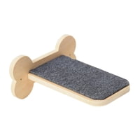 Magideal - Estante Para Gatos, Montado En La Pared, Estante Para Trepar Gatos, Cama Para Gatos, Tablero Rascador De Madera, Multifuncional Para Dueños De Mascota