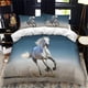 thumbnail image 1 of White Horse Bedding Set Boys Girls Duvet Cover Pillowcase Bed Kids Fashion Home Textileextile, 1 of 5