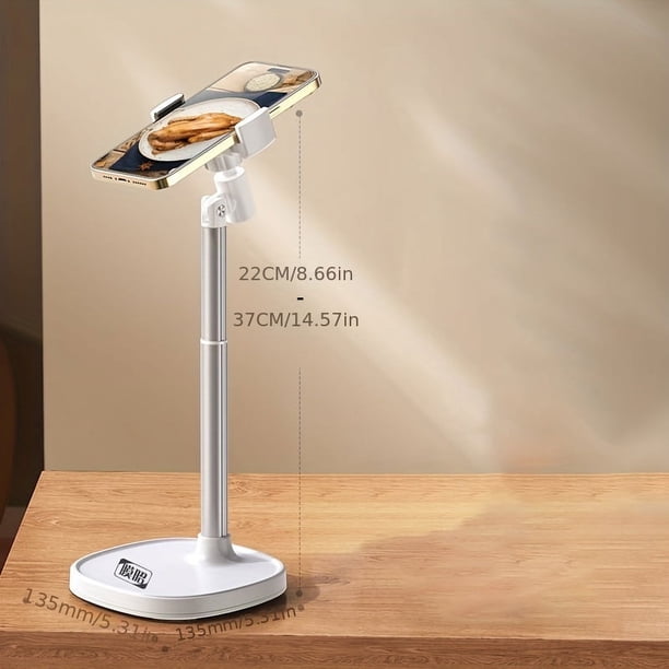Mobile Phone Desktop Bracket Live Special Metal Universal Aluminum Alloy Holder Overhead Shooting Selfie Mobile Phone Stand Rotating Adjustable Height Lifting