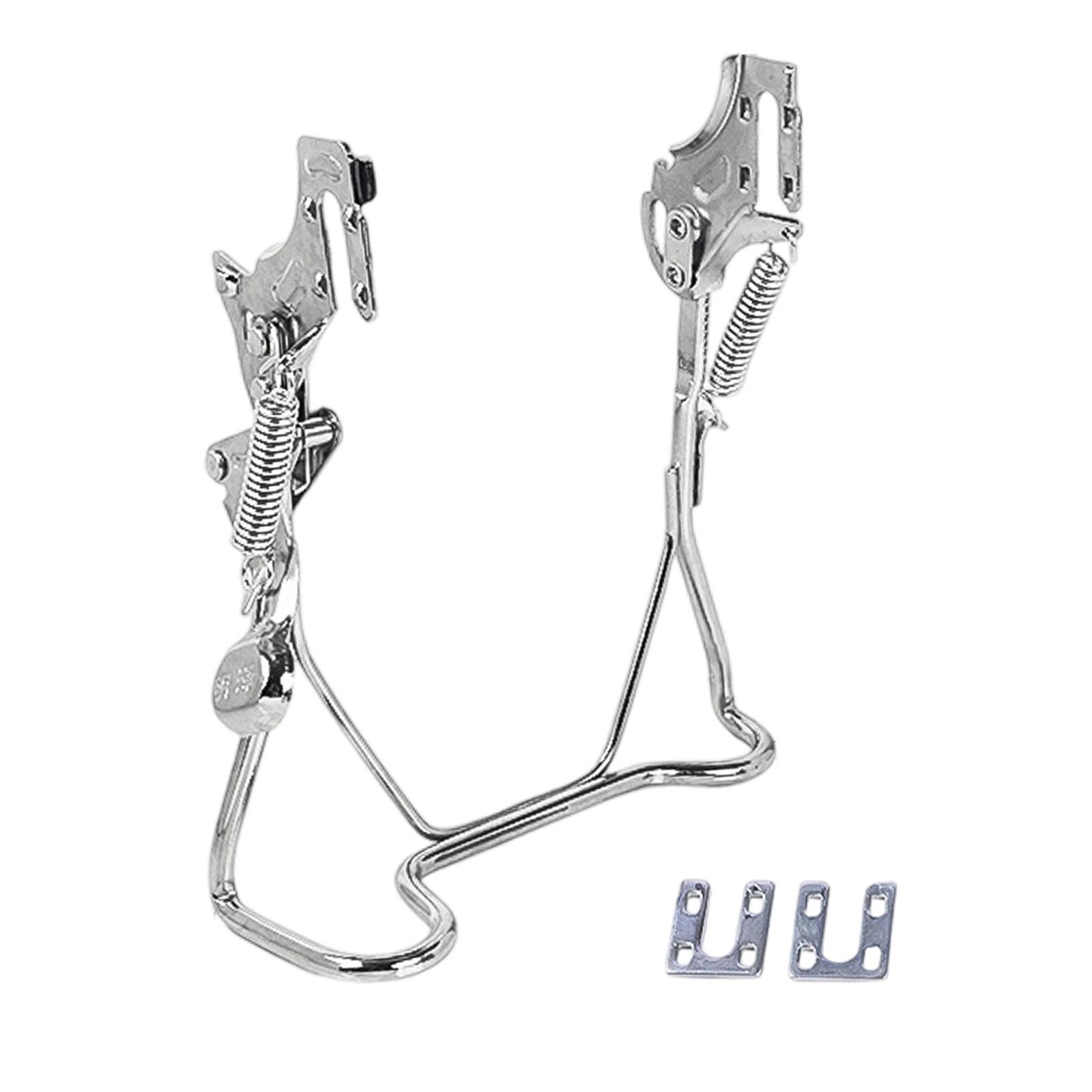 Magideal - Caballete Para Bicicleta Eléctrica Con Soporte De Pata Doble Apoyo Central Y Soporte Para Reparación Estructura De Hierro Sólida Adecuado Para Entusi 16 Pulgadas