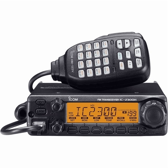 IC-2300H Rádio VHF Veicular 65W, 144-148MHz 100 Canais para Frota e Operações Profissionais