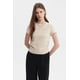 thumbnail image 1 of Polera Mujer Ajustado Beige Oscuro, 1 of 4