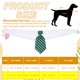 thumbnail image 2 of Collar de perro con pajarita Uxcell, pajarita de esmoquin linda con collar blanco ajustable hecho a mano para mascotas formales, corbata para gatos (azul lago y negro, L), para cachorros medianos, 2 of 7