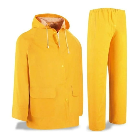 Traje De Agua Amarillo Pvc Talla L