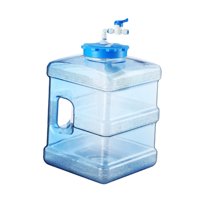 Magideal - Contenedor De Agua Jarra De Agua Portátil Con Asa Tanque De Agua Barril De Almacenamiento De Agua A Prueba De Fugas Portabotellas De Agua Para Acampar , Cuadrado 10L