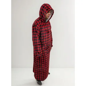 Genérico - Super Extra Larga Maxi Poleron Felpa Capucha