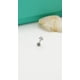 thumbnail image 5 of Aros Flor Titanio Zirconia Astm F136 G26 Plateados, 5 of 8