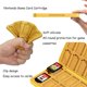 thumbnail image 3 of Estuche para tarjetas de juego Nintendo Switch doepeBAE, soporte de silicona con relieve 3D, caja de almacenamiento creativa, organizador de gran capacidad con 24 ranuras (Q Yellow), 3 of 7
