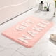 thumbnail image 1 of Alfombra de baño beige colorida, antideslizante, lavable, divertida, de microfibra suave, absorbente, 50 x 80 cm, 1 of 7