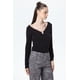 thumbnail image 2 of Polera Mujer Aplicación Escote Negro, 2 of 4