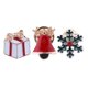 thumbnail image 3 of 3 piezas navidad broche lote copo de nieve navidad regalo caja cornamenta bufanda solapa pin, 3 of 3