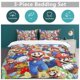 thumbnail image 5 of Super Mario Bed Duvet Cover Microfiber Bedding Sets 3D Printed Lightweight 3 Piece Comforter Sets for Kids Boys Girls, 5 of 5