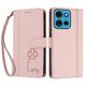 thumbnail image 3 of Funda Cartera Trébol para Motorola Moto G75 5G con Ranuras Tarjetas y Carga Inalámbrica Rosa, 3 of 6