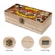thumbnail image 3 of El Show de Pájaro Loco Caja Organizadora de Madera Rústica - Caja Decorativa Multifuncional para Escritorio, Hogar, Oficina, Joyas y Manualidades, 3 of 6