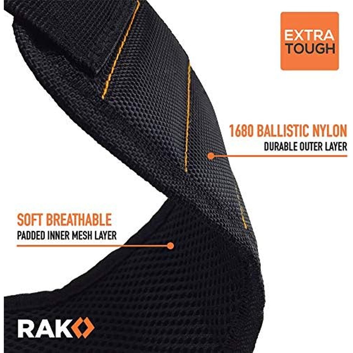 Rak - Muñequera Magnética 1680 Nylon Ajustable Porta Herramientas