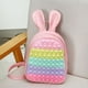 thumbnail image 1 of Pop Its Children Silicone PU Cute Rabbit Ears Backpacks New Princess Girls Lovely Fashion Small School Bags Hot, 1 of 3