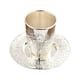 thumbnail image 3 of Copa Kiddush Con Platillo, Taza De Té, Vajilla, Cáliz Para Festividades De Shabat, 3 of 5