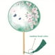 thumbnail image 3 of 1pc, Long-handled Round Silk Cloth Fan Chinese Wind Hand Fan Chinese Ancient Wind Translucent Silk Group Fan Hanfu Cheongsam Dress Up Accessories, 3 of 3