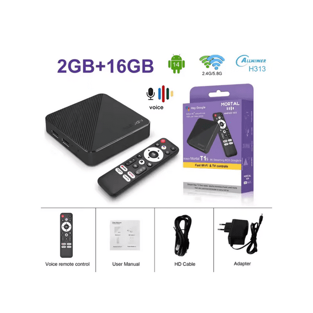Tv Box 4k Android 14 Alta Definicion Super Fluido Wifi 6 | Lider