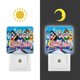 thumbnail image 3 of Sailor Moon: La Guerrera Luna Luz nocturna LED con sensor de anochecer a amanecer para dormitorio, baño, pasillo, escaleras - Lámpara LED nocturna de enchufe, 0.5W - 1 pieza, 3 of 6