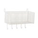 thumbnail image 5 of Cesta De Almacenamiento Colgante Para Mesita De Noche, Organizador Colgante Para Dormitorio, Barandillas De Cama De Hotel, L Con Ganchos, Color Blanco, 5 of 5