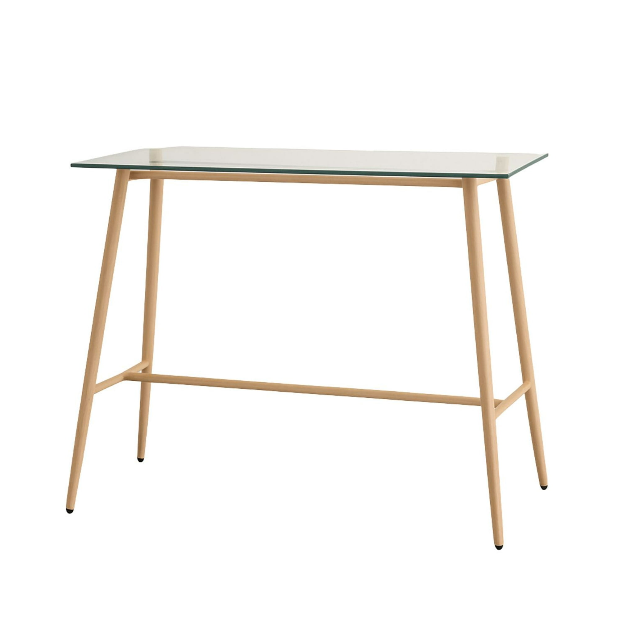 Habita2 Chile - Mesa De Bar Atlas 105cm Alto - Cubierta Vidrio