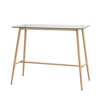 Habita2 Chile - Mesa De Bar Atlas 105Cm Alto - Cubierta Vidrio