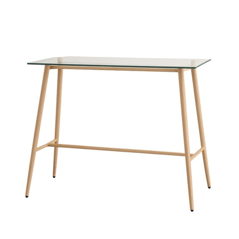 Habita2 Chile - Mesa De Bar Atlas 105Cm Alto - Cubierta Vidrio