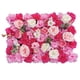 thumbnail image 4 of Panel De Pared De Flores Artificiales, Fondo De Panel Floral Para Decoración De Escenario De Boda, Rosa, Rojo, Rosa, 4 of 5