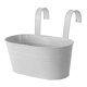 thumbnail image 4 of Macetas Colgantes De Metal Para Maceteros De Balcón, Planta De Jardín, Porche, Gris, 4 of 5