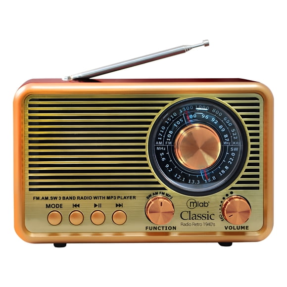 Radio Retro ClasSíc 1940s Bt/fm/usb/usb-c Mlab 09469