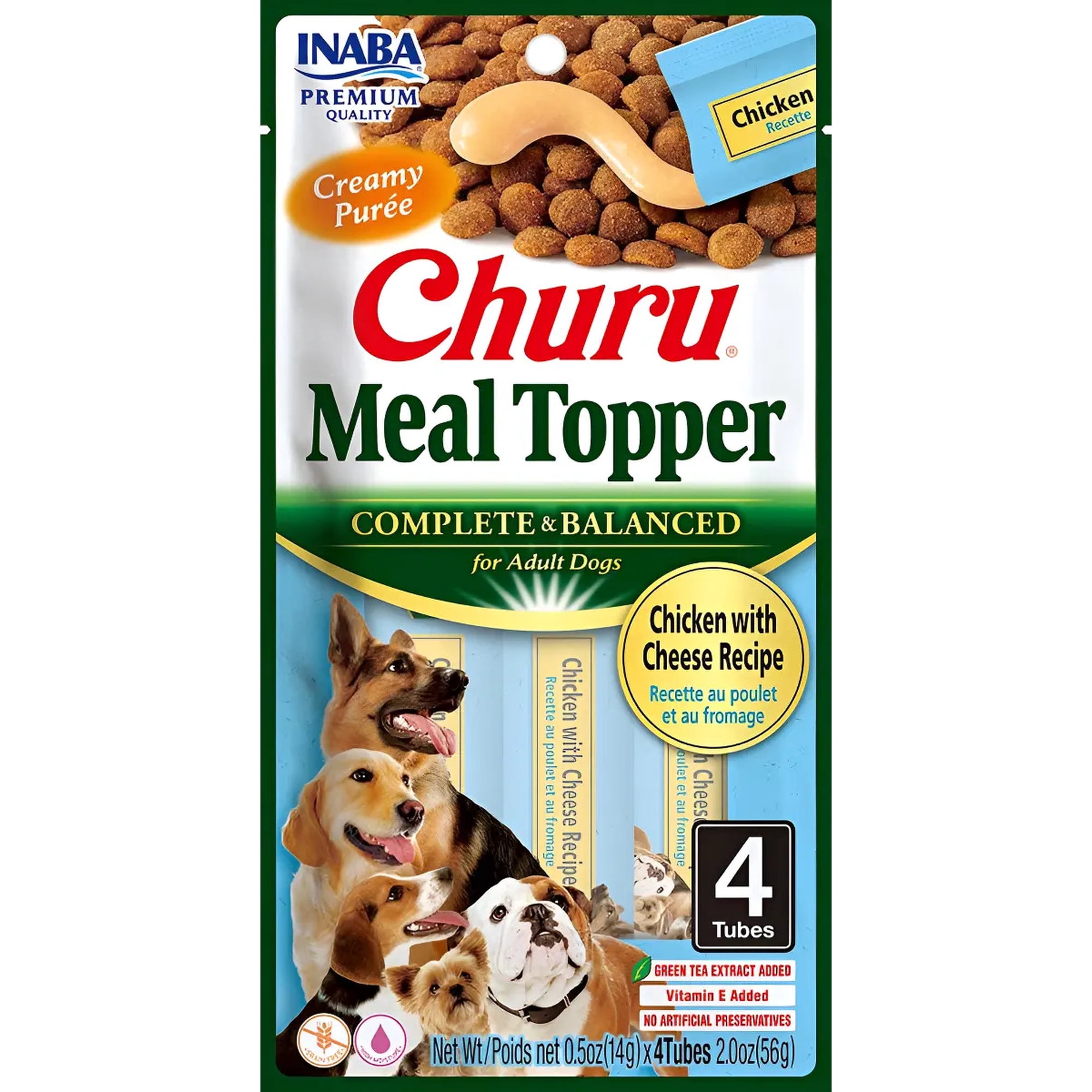 Churu Meal Topper para Perro Sabor Pollo con Queso 56 gr