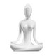 thumbnail image 2 of Figura De Yoga De Cerámica Adorno Estatua Escultura Jardín Zen Decoración De Escritorio Estilo-09, 2 of 5
