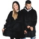 thumbnail image 4 of Polerón Sherpa Con Capucha Tipo Huggle,-Talla Única-Unisex- Suave y Abrigador (Azul, Negro, Gris), 4 of 6