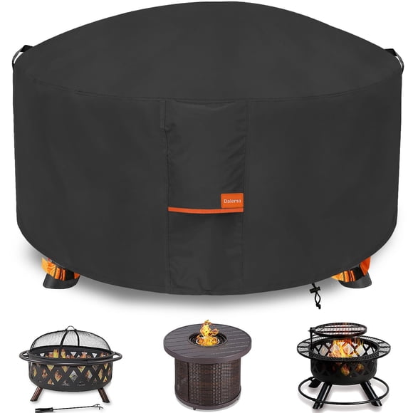 Funda Para Fogón Redondo De 127 Cm De Diámetro Impermeable Negra