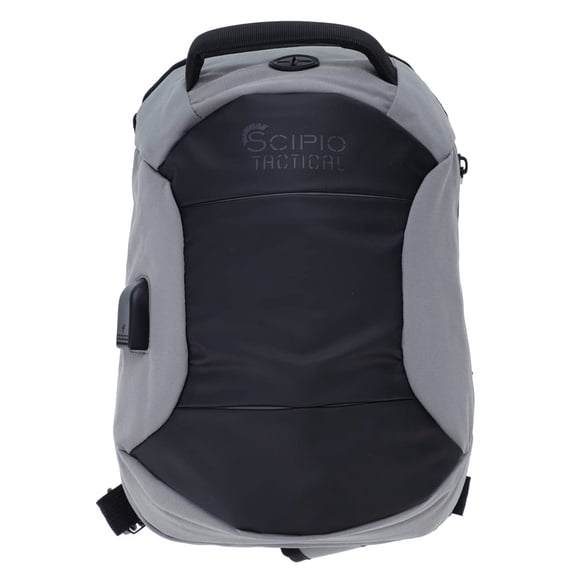 Bolso Cruzado Scipio Pequeño con Puerto USB Negro