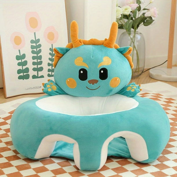 Baby Seat Plush Toy Practice Chair Baby Room Cartoon Seat Decoration Children's Base Thickened Sofa 1pc 60cm/ 23.62in