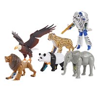 Bothyi - Divertido Robot Cambiado Juguete 6 Piezas Figura De Acción Transformadora Para Niños Y Niñas