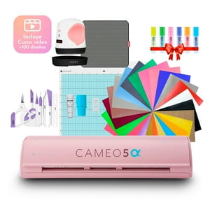 Nuevo Kit Inicio Silhouette Cameo 5 Alpha Pink + Plancha Mini Hoby