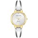 thumbnail image 1 of Reloj Anne Klein Two-Tone Silver And Gold Open Bangle Diamond Accent Ladies Watch, 1 of 2