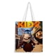 thumbnail image 1 of The Lion Kid 2 Bolso de tela con estampado de lienzo para mujer, bolsa de compras reutilizable y estética, con cremallera interior, regalo para mujer,40*45cm., 1 of 6
