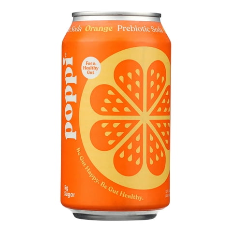 Bebida Prebiotic Orange Lata Poppi 355 Ml