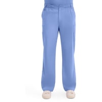 Pantalón Scrub Dickies Con Cremallera Y Cintura Elástica Para Hombre, Ceñido, Azul